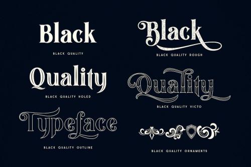 Black Quality Typeface