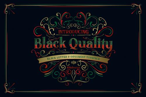 Black Quality Typeface