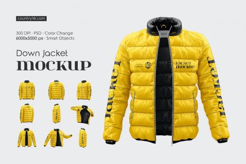 Down Jacket Mockup Set