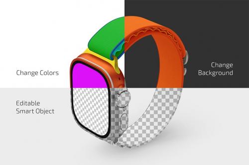 Apple Watch Ultra Mockup Set