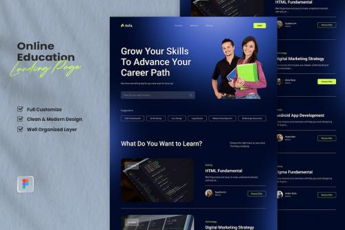 Online Education Landing page - Aefa