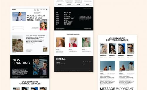 Khadieja - Branding Portfolio Landing Page
