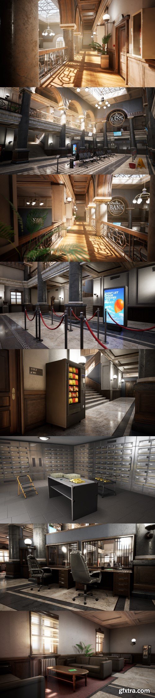 Unreal Engine - Modular Bank Pack 4.26-4.27, 5.0