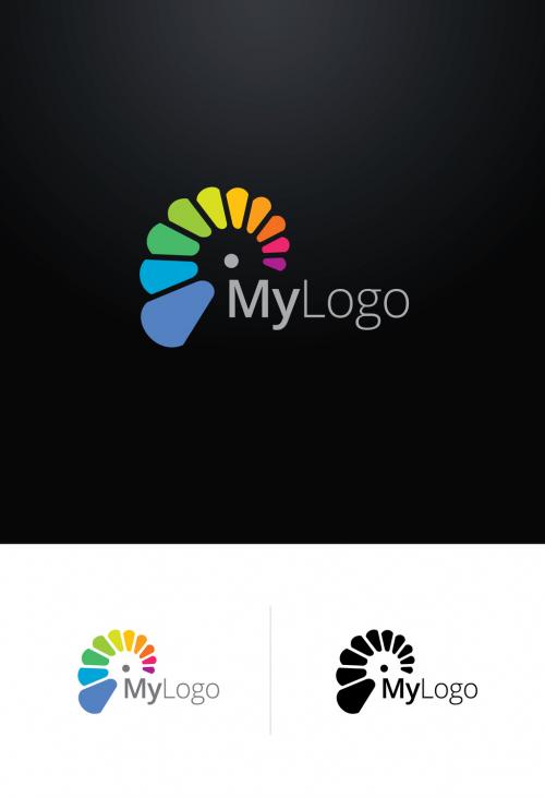 Colorful Abstract Logo Layout - 243740137