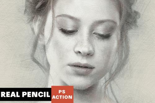 Real Pencil Photoshop Action