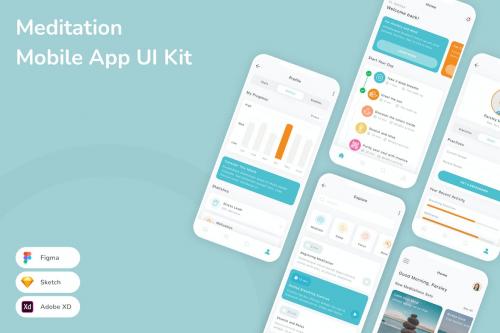 Meditation Mobile App UI Kit