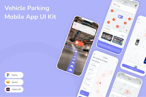 Vehicle Parking Mobile App UI Kit