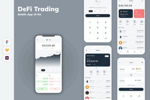 DeFi Trading Mobile App UI Kit