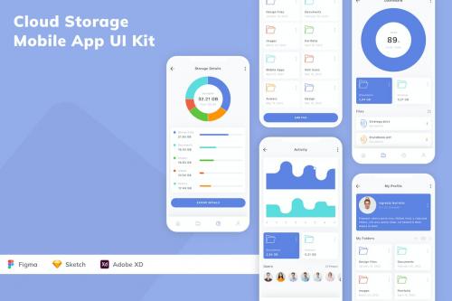 Cloud Storage Mobile App UI Kit