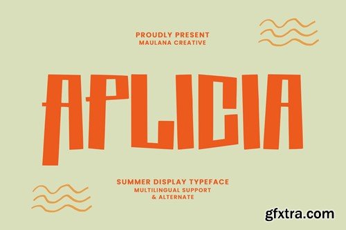 Aplicia Summer Display Typeface BY4C6KC