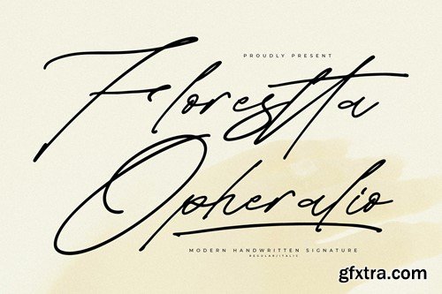 Florestta Opheralio Modern Handwritten Font HF4RFJQ