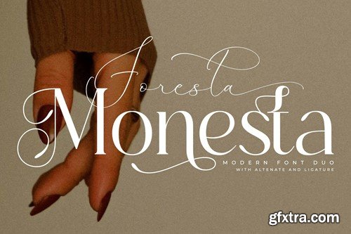 Foresta Monesta Modern Font Duo QEC2TXR