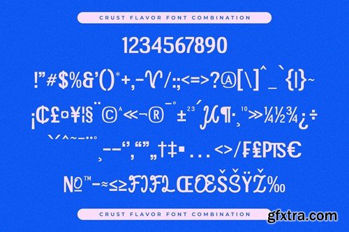 Crust Flavor Display Font Combination LS 74RHQHC