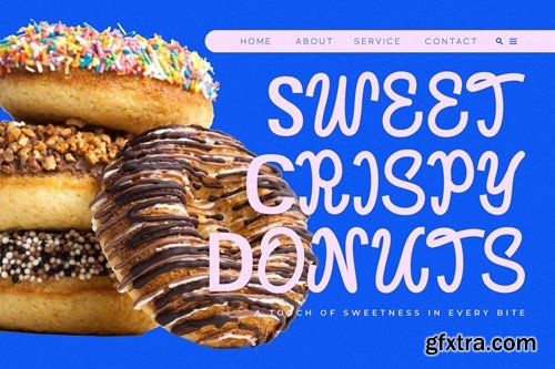 Crust Flavor Display Font Combination LS 74RHQHC