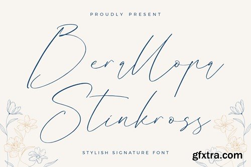 Berallopa Stinkross Stylish Signature Font X666KHP