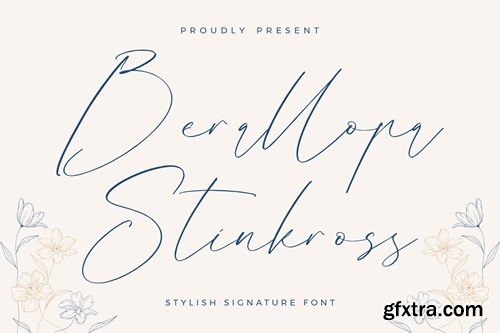 Berallopa Stinkross Stylish Signature Font X666KHP