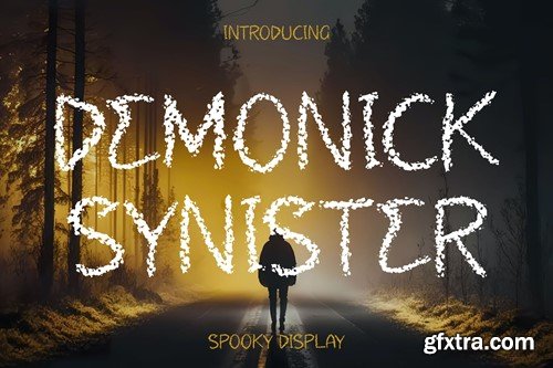 Demonick Synister Spooky Display Font 6TEFET6