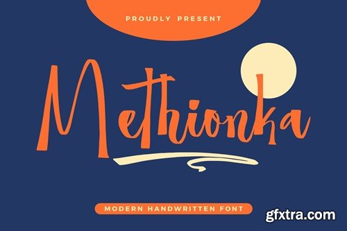 Methionka Modern Handwritten Font 8EL75BP