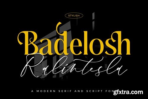 Badelosh Ralintesla Modern Font Duo ANH5DUB