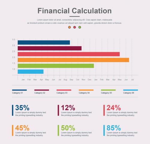 Multicolored Bar Graph Infographic - 245244917