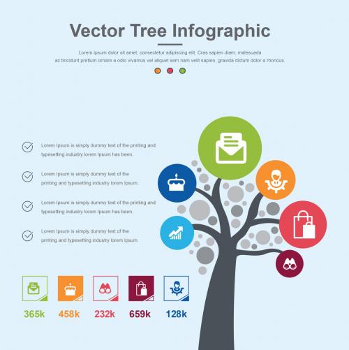 Tree Infographic with Icons - 245244944