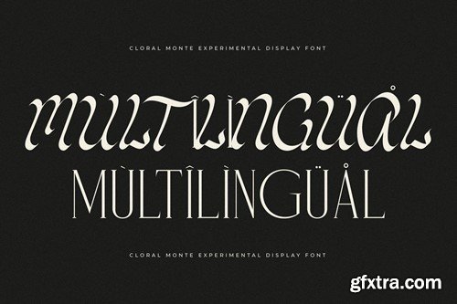 Cloral Monte Experimental Display Font G6Z5VGT