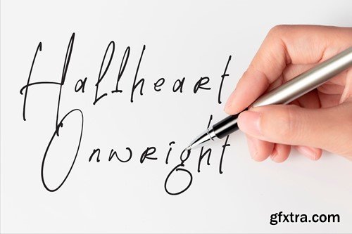 Horganite Ballpoint Signature Font KJSZD28