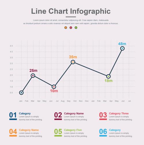 Line Graph Infographic - 245244946