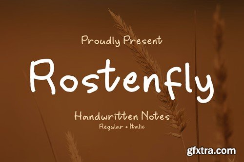 Rostenfly Handwritten Note Font QNCYGY2