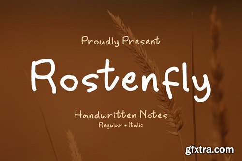 Rostenfly Handwritten Note Font QNCYGY2