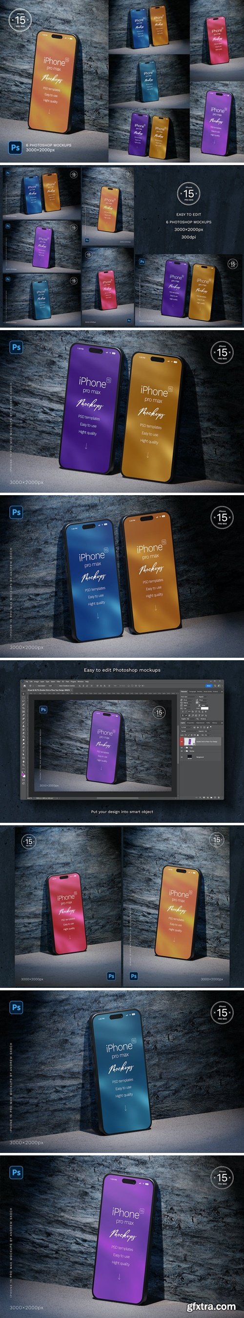 iPhone 15 Pro Max Mockup ERVTH64