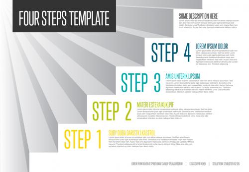 4 Step Infographic Layout - 245448812