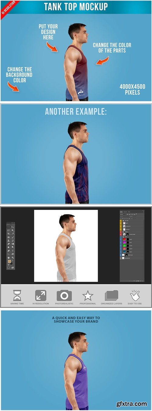 Tank Top Mockup - Side View 2D2VFN6