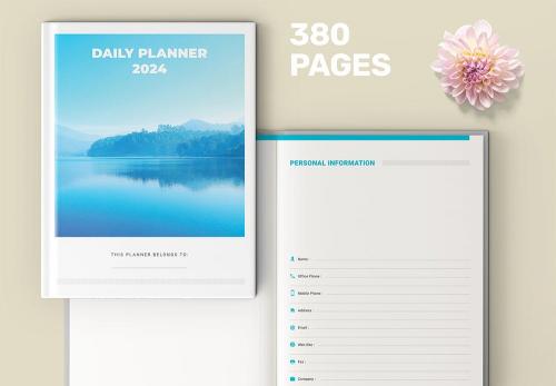 Daily Planner 2024. 380 Pages