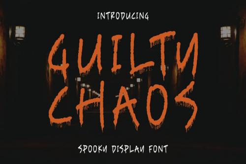 Guilty Chaos Spooky Display Font