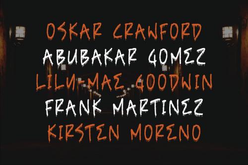 Guilty Chaos Spooky Display Font