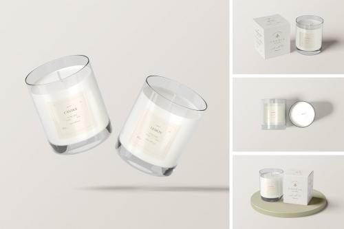 Candle &amp; Box Mockup