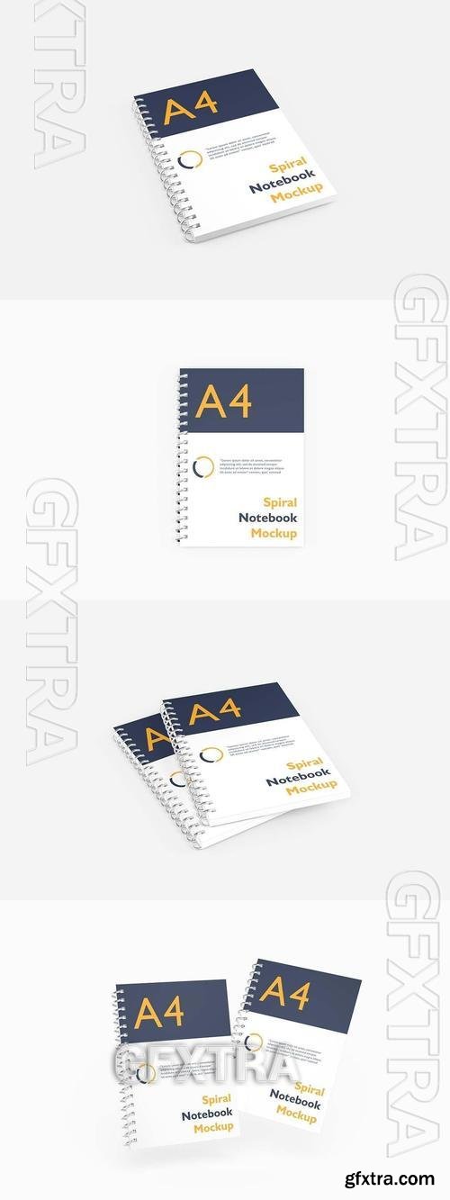 Spiral Notebook Mockup FDNQ72S