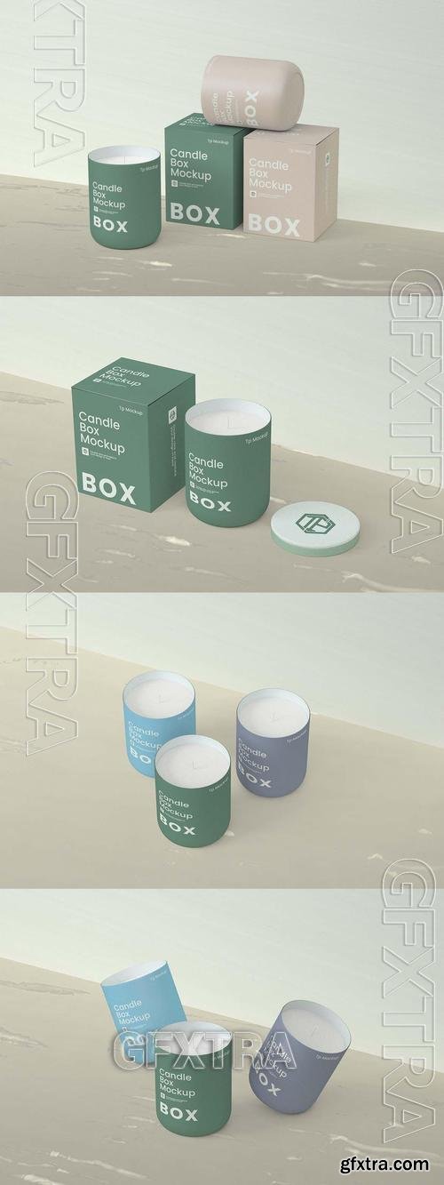 Candle & Box Mock-up HUQEKE9