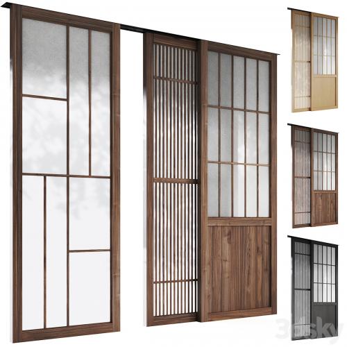 Decorative sliding partition shoji Japanese 5