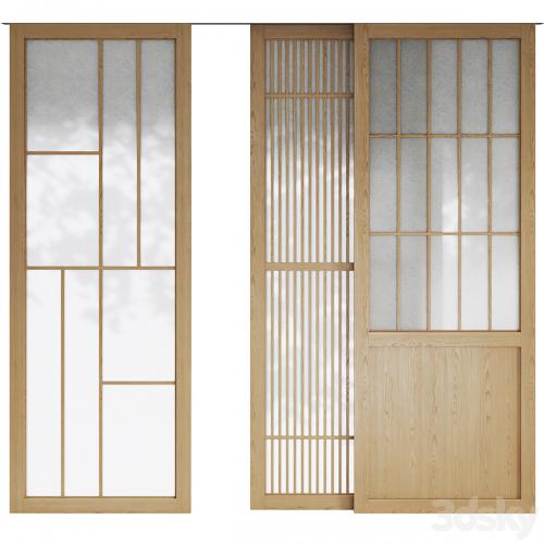 Decorative sliding partition shoji Japanese 5