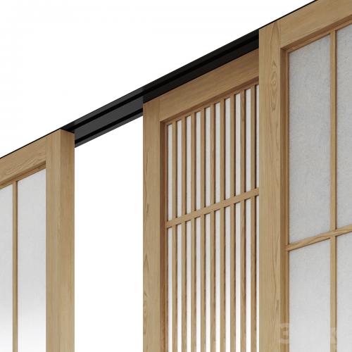 Decorative sliding partition shoji Japanese 5