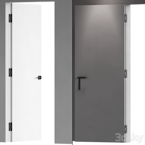 Concealed doors with details 003