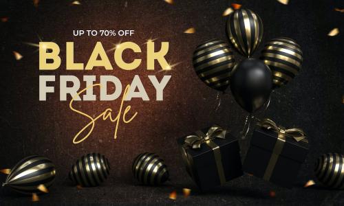 Black Friday Sale Psd Background Set