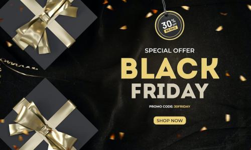 Black Friday Sale Psd Background Set