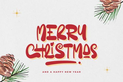 Blessed Christmas Display Font