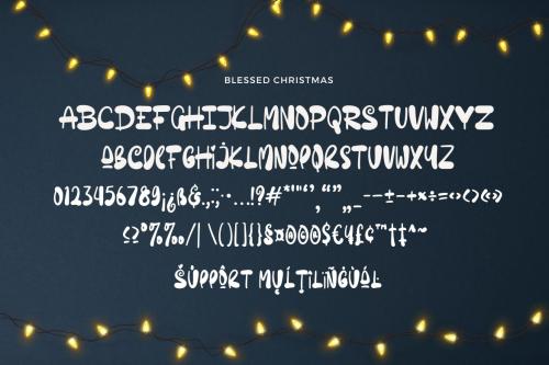 Blessed Christmas Display Font