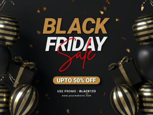 Black Friday Sale Banner Background Set