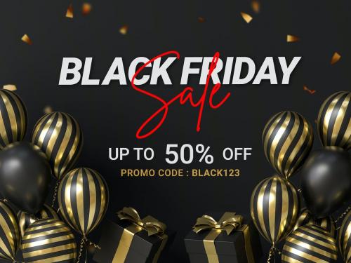 Black Friday Sale Banner Background Set