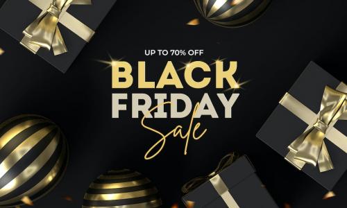 Black Friday Sale Background Psd Template Set